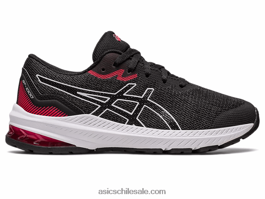 niños Asics escuela primaria gt-1000 11 R8N4464255 negro/rojo eléctrico