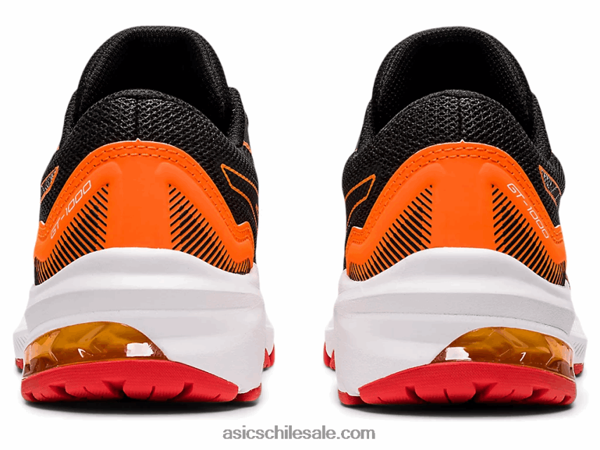 niños Asics escuela primaria gt-1000 11 R8N4464471 gris grafito/rojo fuego