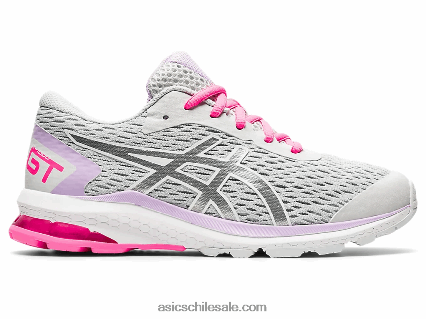 niños Asics escuela primaria gt-1000 9 R8N4464563 gris glaciar/plata pura