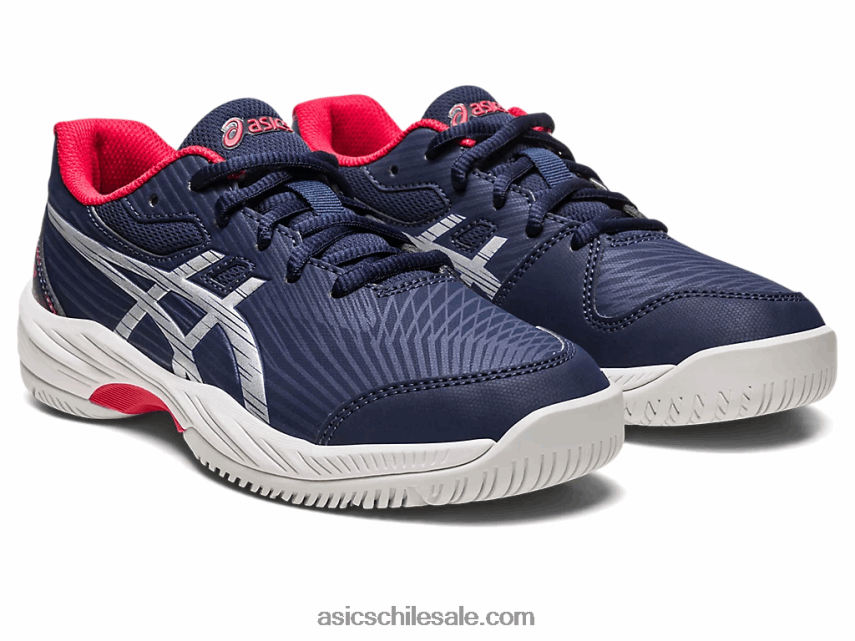 niños Asics gel-juego 9 grado escuela R8N4464273 medianoche/plata pura