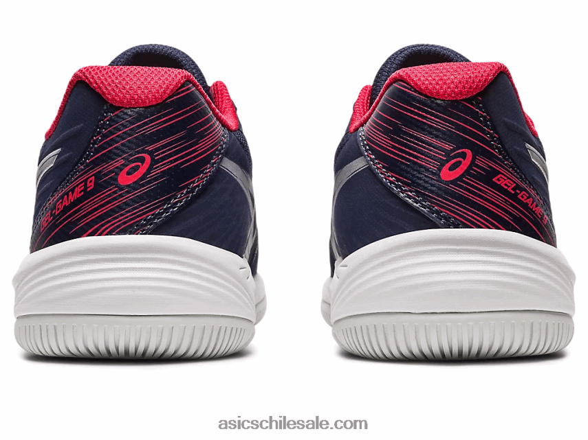 niños Asics gel-juego 9 grado escuela R8N4464273 medianoche/plata pura