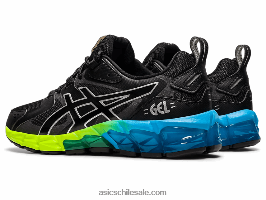 niños Asics gel-quantum 180 6 escuela primaria R8N4464315 negro/azul aizuri
