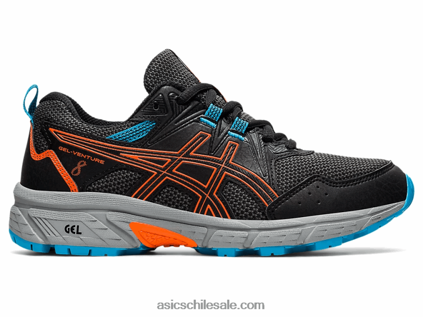 niños Asics gel-ventura 8 escuela primaria R8N4464496 negro/naranja caléndula