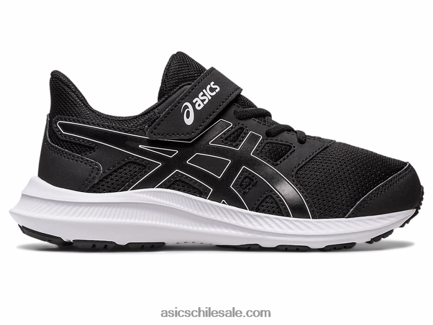 niños Asics sacudida 4 preescolar R8N4464262 blanco negro