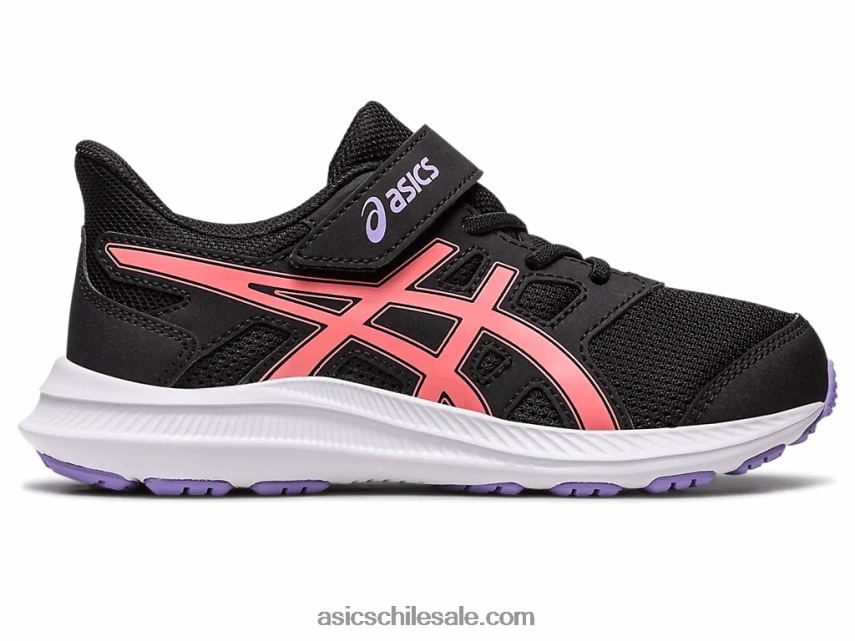 niños Asics sacudida 4 preescolar R8N4464274 negro/papaya