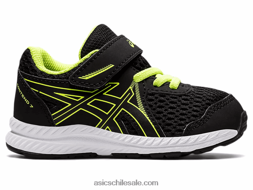 niños Asics competir 7 tamaño del niño R8N4464485 negro/verde peligro