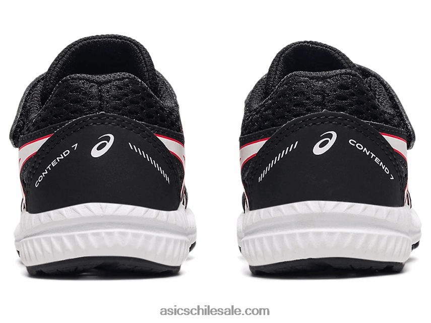 niños Asics competir 7 tamaño del niño R8N4464523 negro/rojo eléctrico