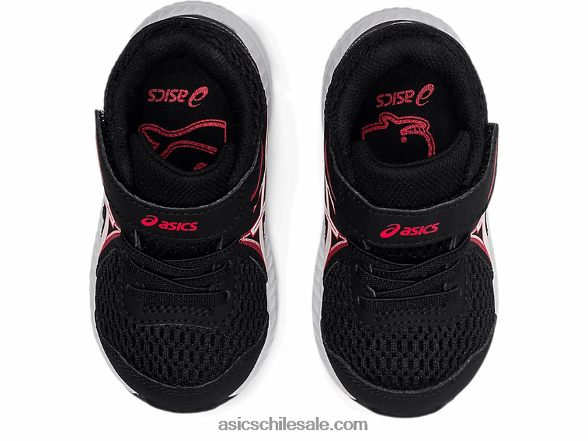niños Asics competir 7 tamaño del niño R8N4464523 negro/rojo eléctrico