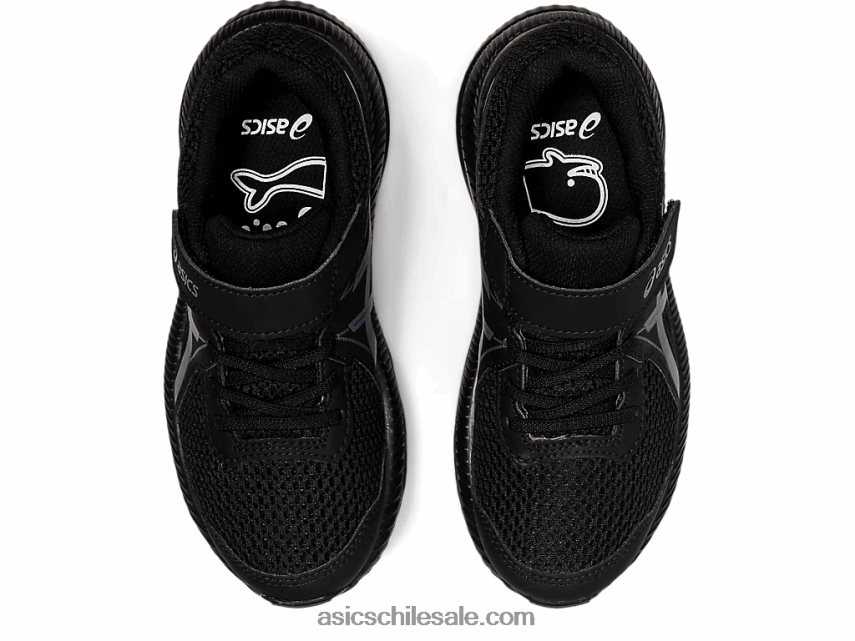 niños Asics contend 7 preescolar R8N4464413 negro/gris portador