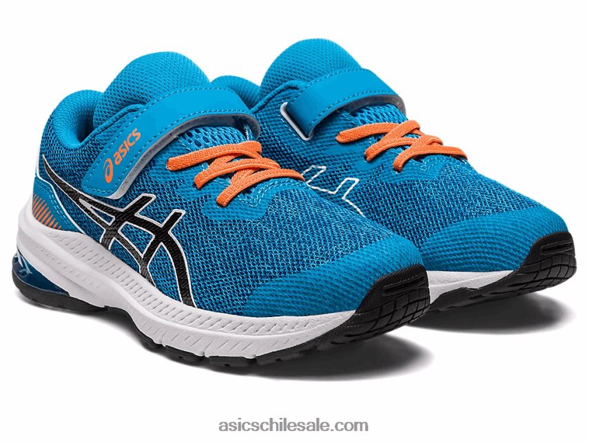 niños Asics gt-1000 11 preescolar R8N4464320 isla azul/negro