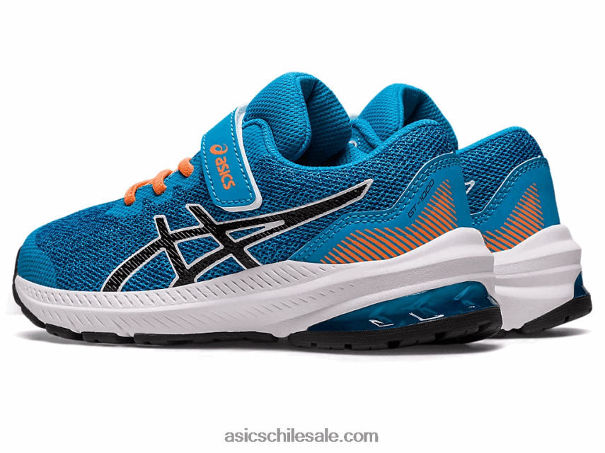 niños Asics gt-1000 11 preescolar R8N4464320 isla azul/negro