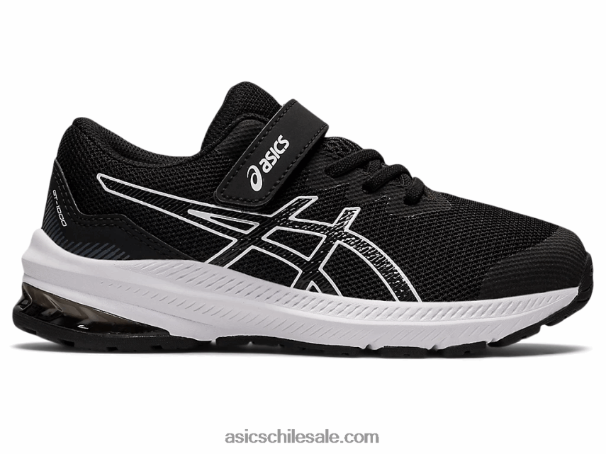niños Asics gt-1000 11 preescolar R8N4464401 blanco negro