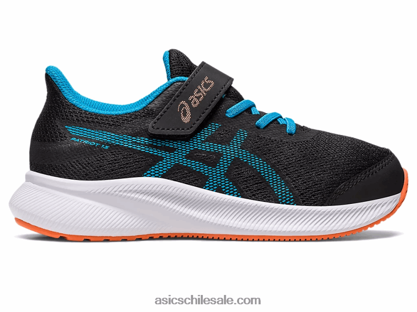 niños Asics preescolar patriota 13 R8N4464308 negro/azul isla