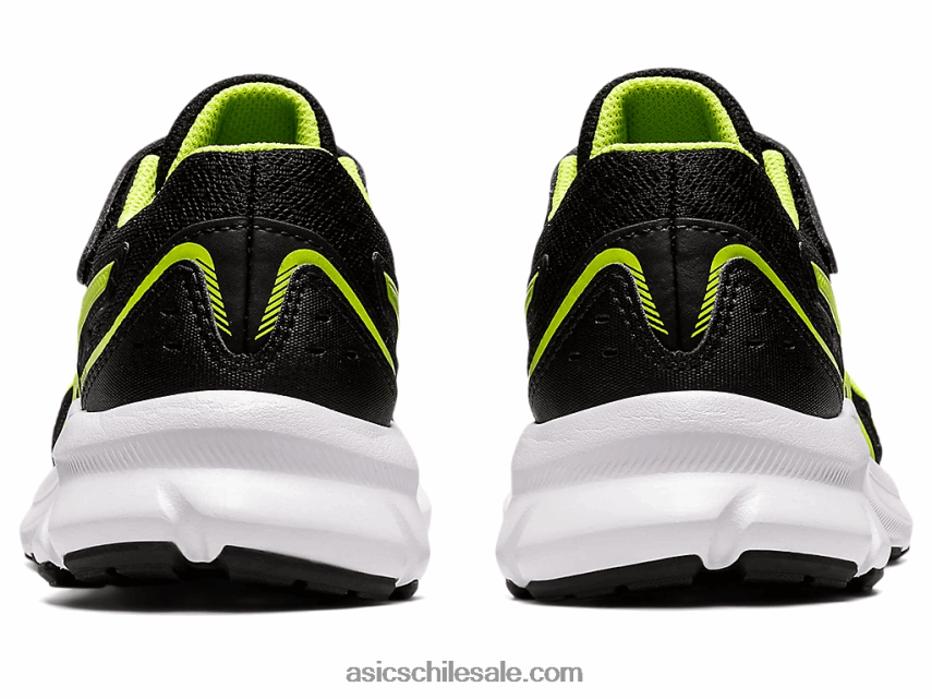 niños Asics sacudida 3 preescolar R8N4464529 negro/verde peligro